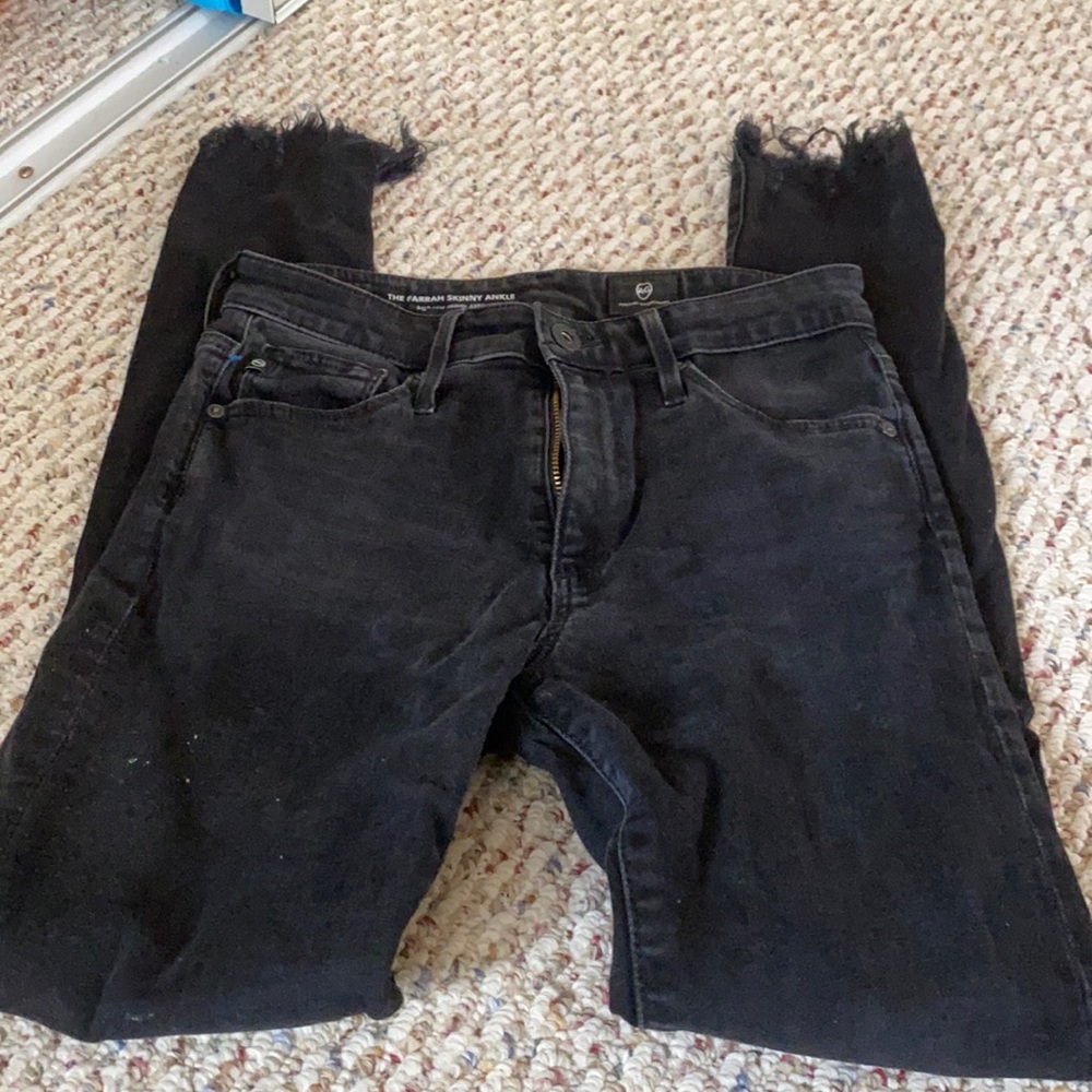 adriano goldschmied black skinny jeans no rips